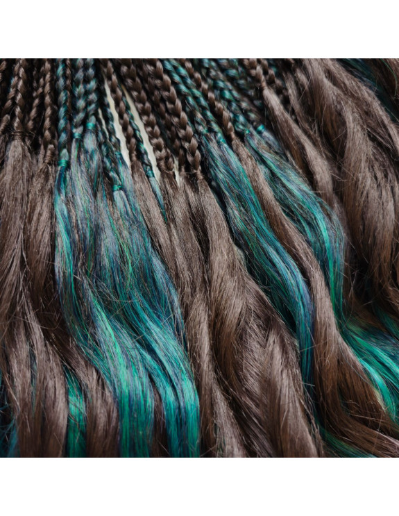 Warko-loki Fala Anna Zestaw Brąz z Turkusową Zielenią (50 DE) 2